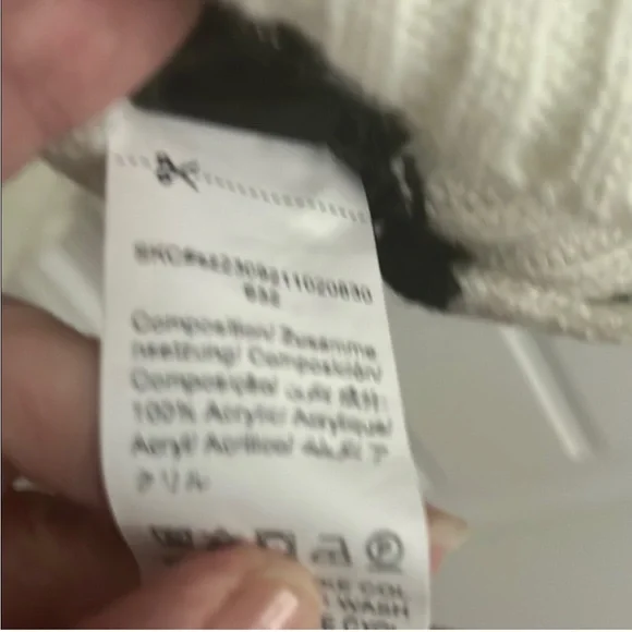 Black and White Women's Sweater - Picture 5 of 8